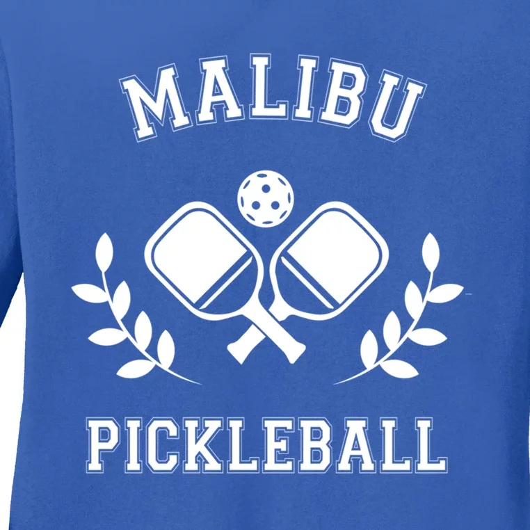 Malibu Pickleball Gift Ladies Long Sleeve Shirt