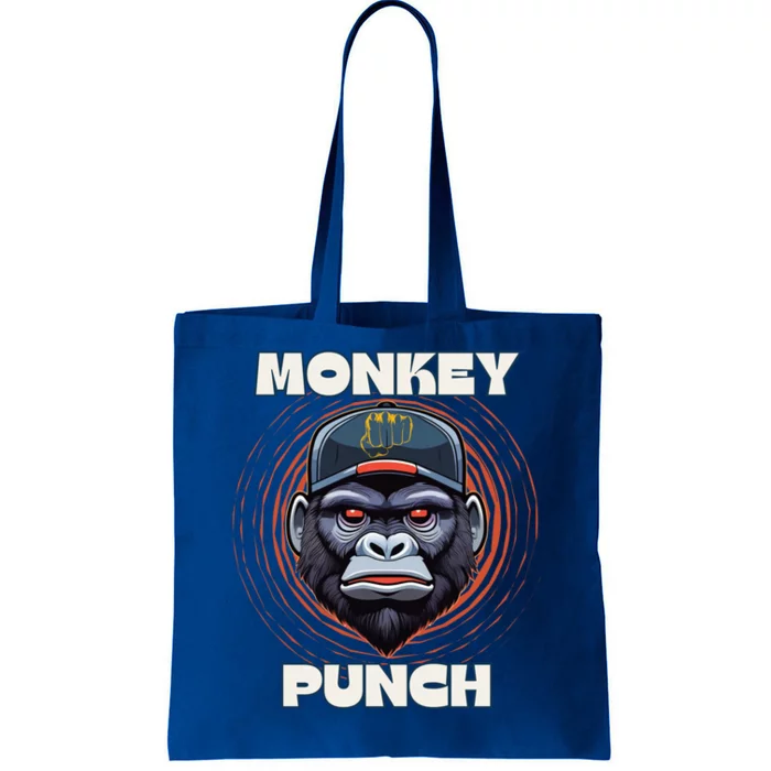 Monkey Punch Graphic Animal Vibes Gift Tote Bag