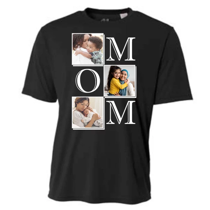 Mom Personalized Gift For Mothers Day Custom Photo Cooling Performance Crew T-Shirt