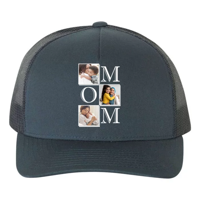 Mom Personalized Gift For Mothers Day Custom Photo Yupoong Adult 5-Panel Trucker Hat