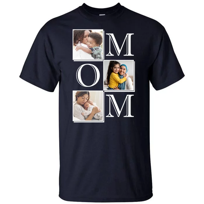 Mom Personalized Gift For Mothers Day Custom Photo Tall T-Shirt