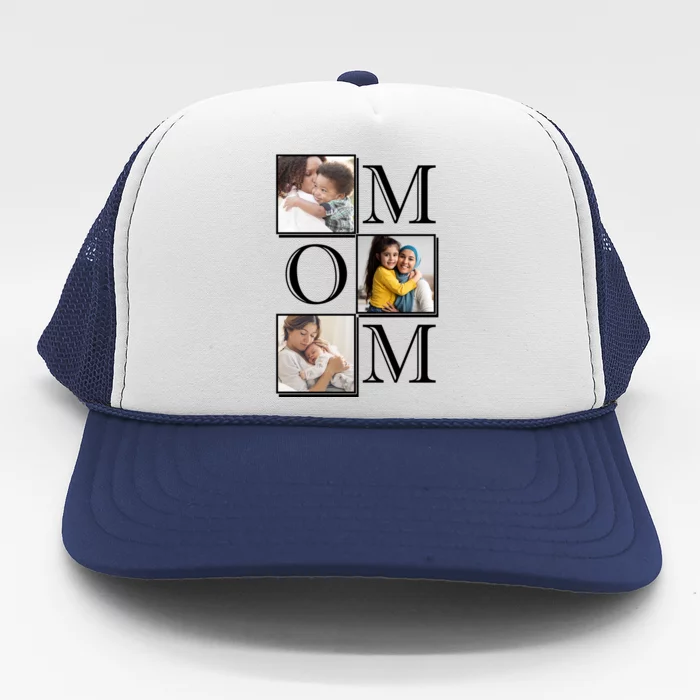 Mom Personalized Gift For Mothers Day Custom Photo Trucker Hat