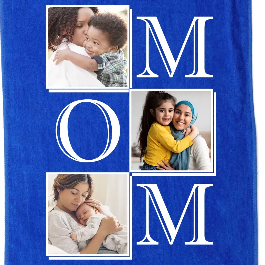 Mom Personalized Gift For Mothers Day Custom Photo Platinum Collection Golf Towel