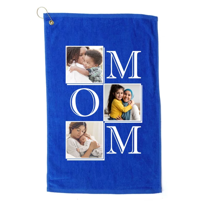 Mom Personalized Gift For Mothers Day Custom Photo Platinum Collection Golf Towel