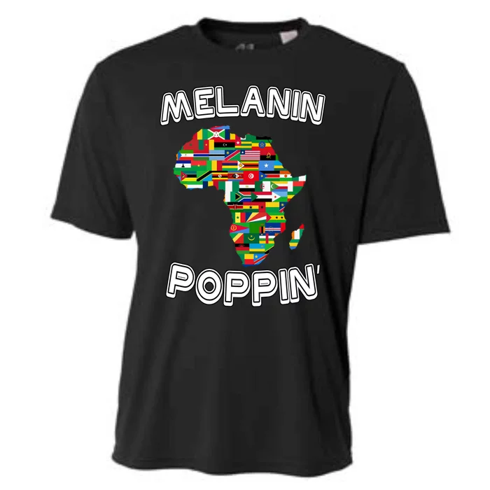 Melanin Poppin Gift Cooling Performance Crew T-Shirt