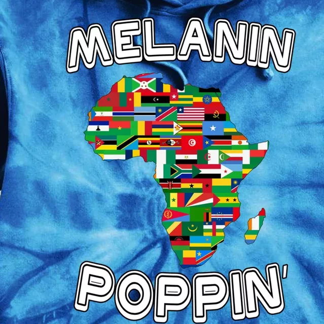 Melanin Poppin Gift Tie Dye Hoodie