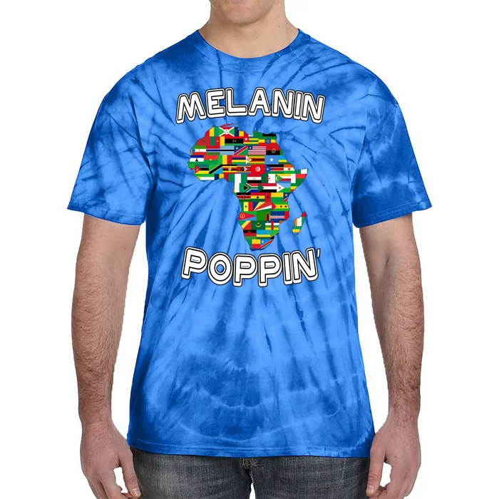 Melanin Poppin Gift Tie-Dye T-Shirt