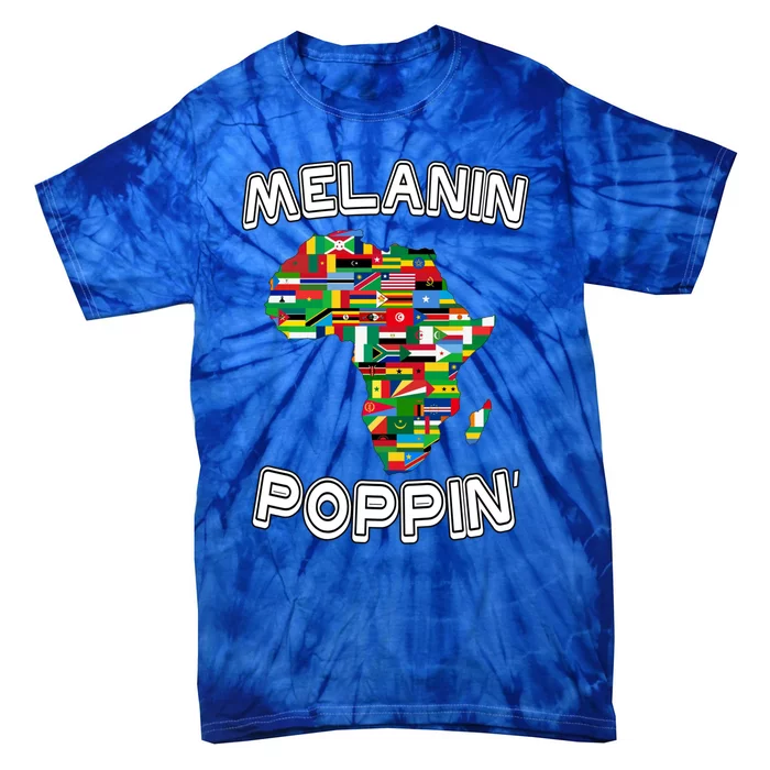 Melanin Poppin Gift Tie-Dye T-Shirt