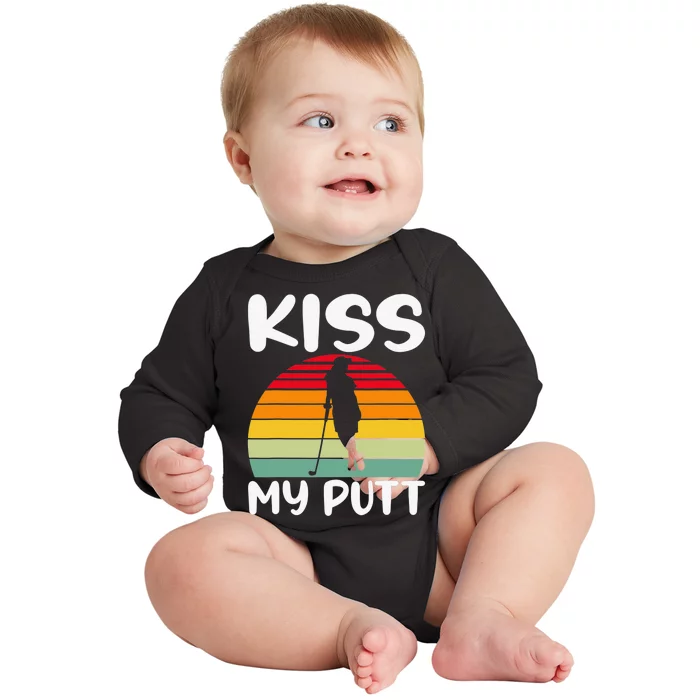 My Putt Golfer Golf Player Swing Sport Lover Golfing Baby Long Sleeve Bodysuit