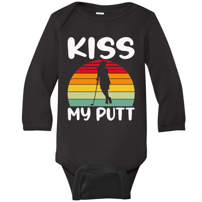 My Putt Golfer Golf Player Swing Sport Lover Golfing Baby Long Sleeve Bodysuit