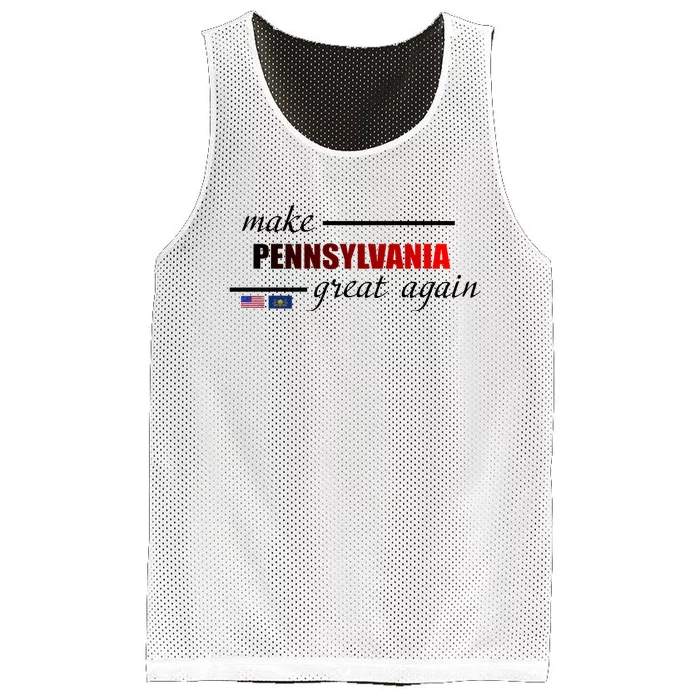 Make Pennsylvania Great Again Mesh Reversible Basketball Jersey Tank