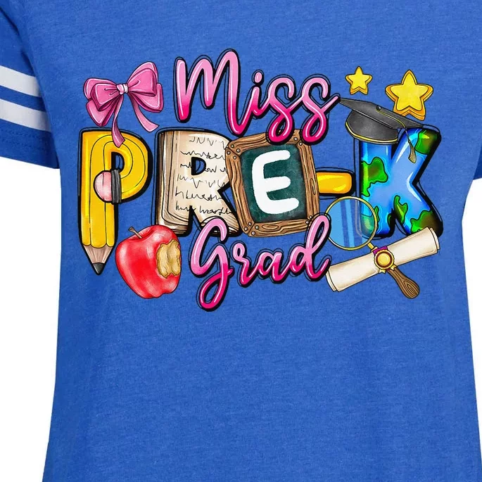 Miss PreK Grad Graduation Last Day Of School Enza Ladies Jersey Football T-Shirt