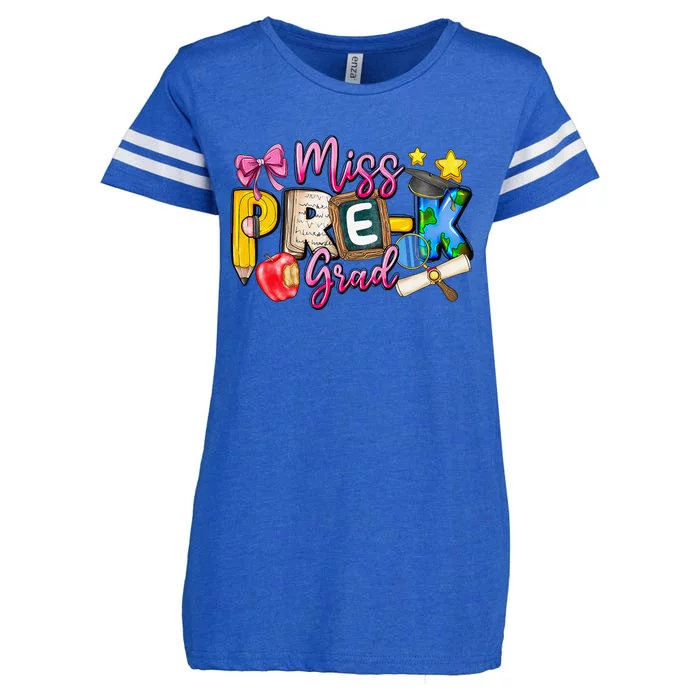 Miss PreK Grad Graduation Last Day Of School Enza Ladies Jersey Football T-Shirt