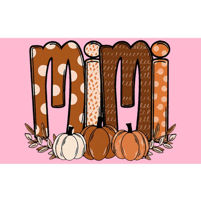 Mimi Pumpkin Halloween Thanksgiving Grandma Fall Leaves Bumper Sticker