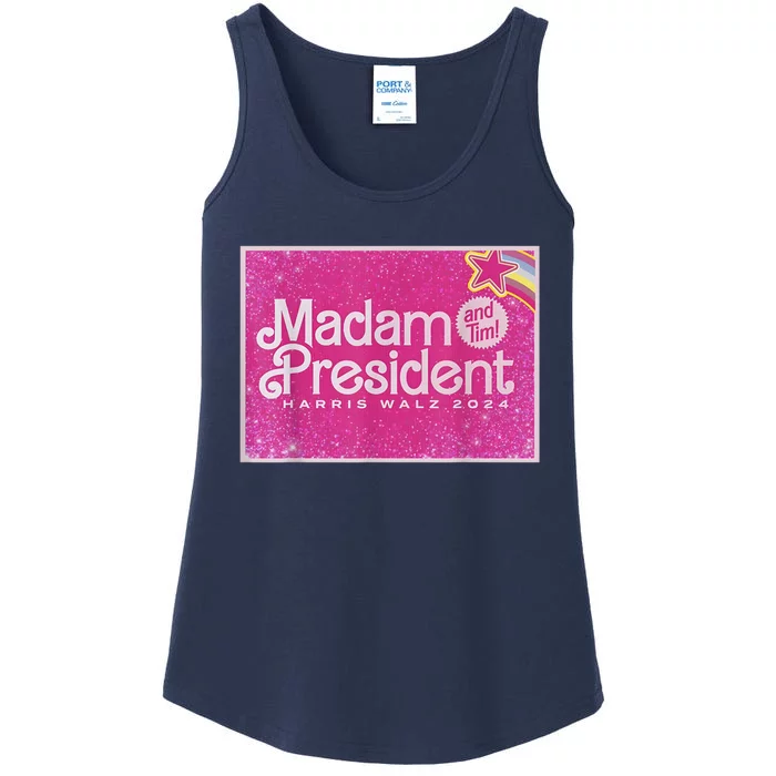 Madam President Harris Waltz 2024 Ladies Essential Tank