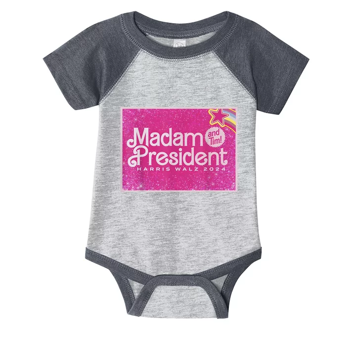 Madam President Harris Waltz 2024 Infant Baby Jersey Bodysuit