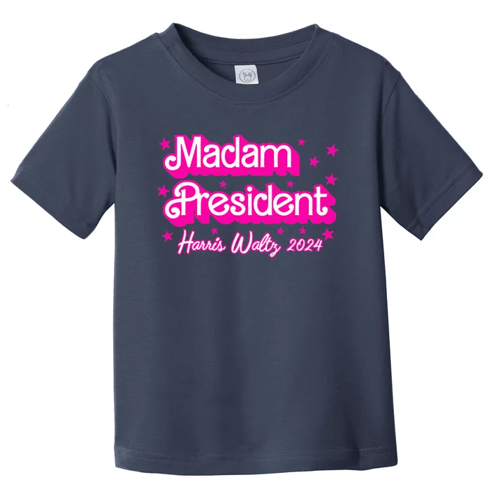 Madam President Harris 2024 Kamala Harris Waltz Toddler T-Shirt