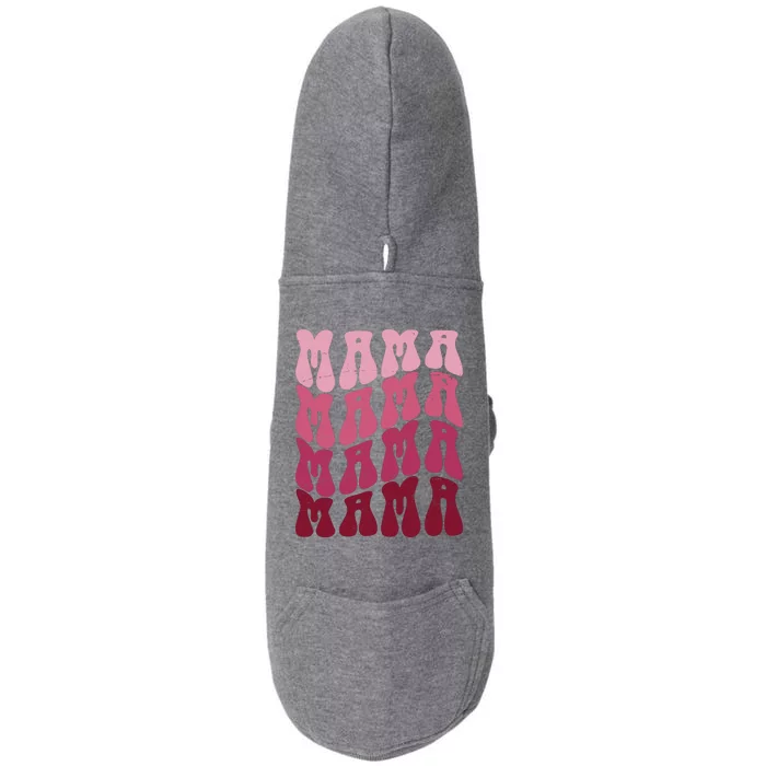 Mama Pink Hippie Retro Doggie 3-End Fleece Hoodie