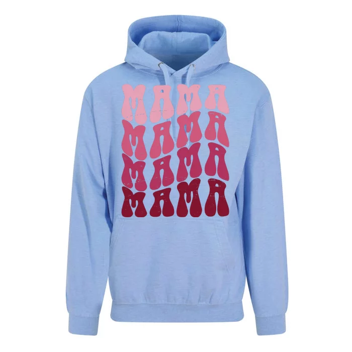 Mama Pink Hippie Retro Unisex Surf Hoodie