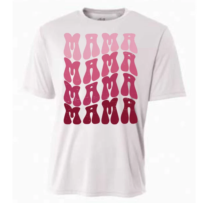 Mama Pink Hippie Retro Cooling Performance Crew T-Shirt