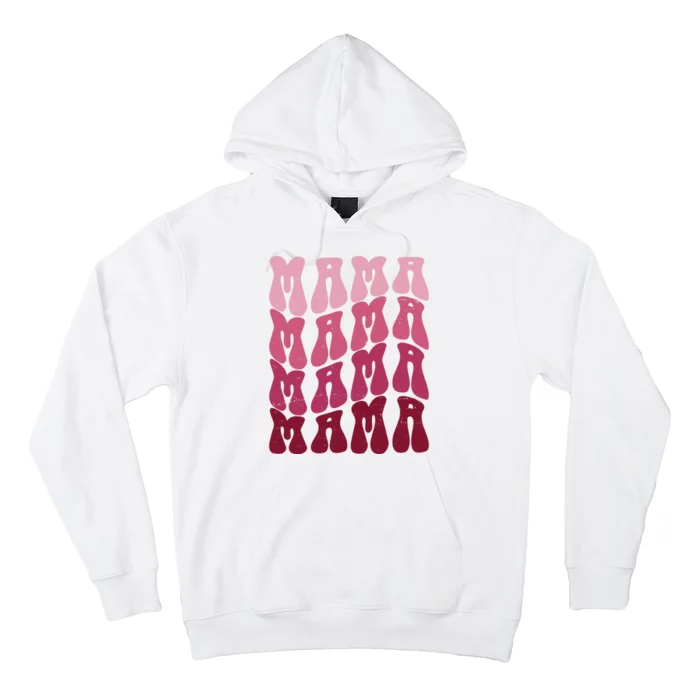 Mama Pink Hippie Retro Hoodie