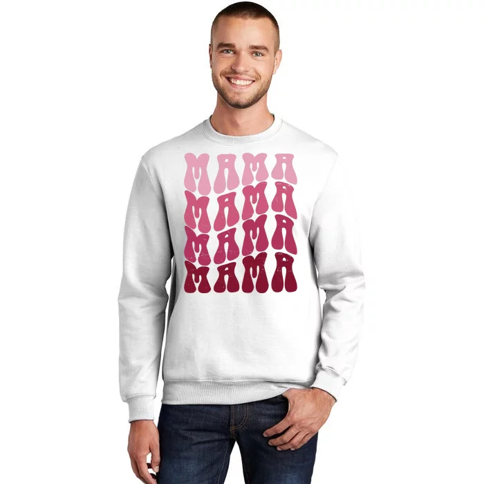 Mama Pink Hippie Retro Sweatshirt