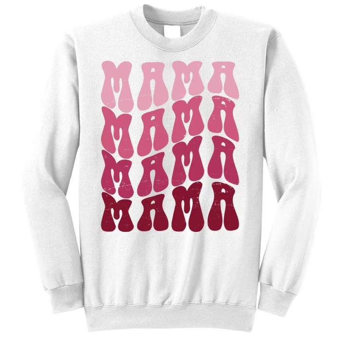 Mama Pink Hippie Retro Sweatshirt