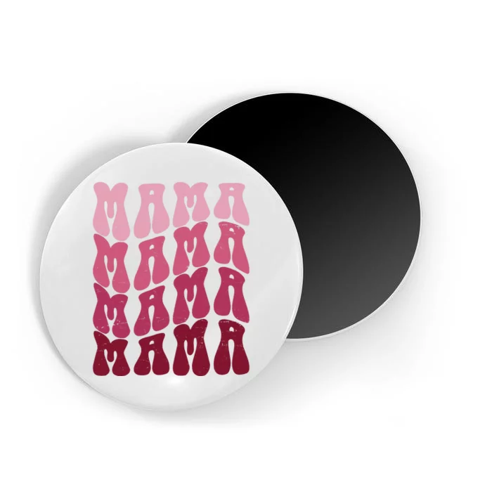 Mama Pink Hippie Retro Magnet