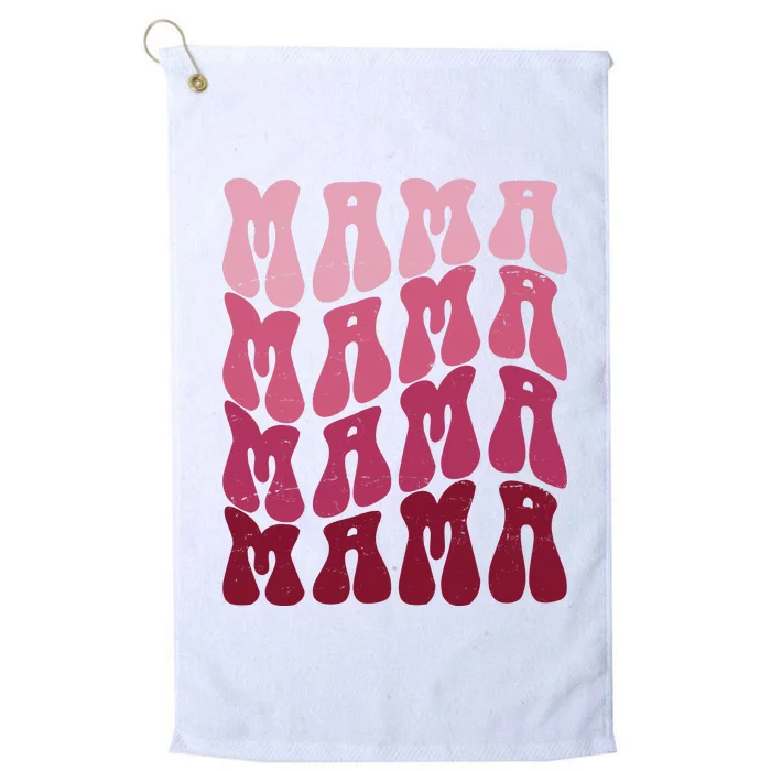 Mama Pink Hippie Retro Platinum Collection Golf Towel