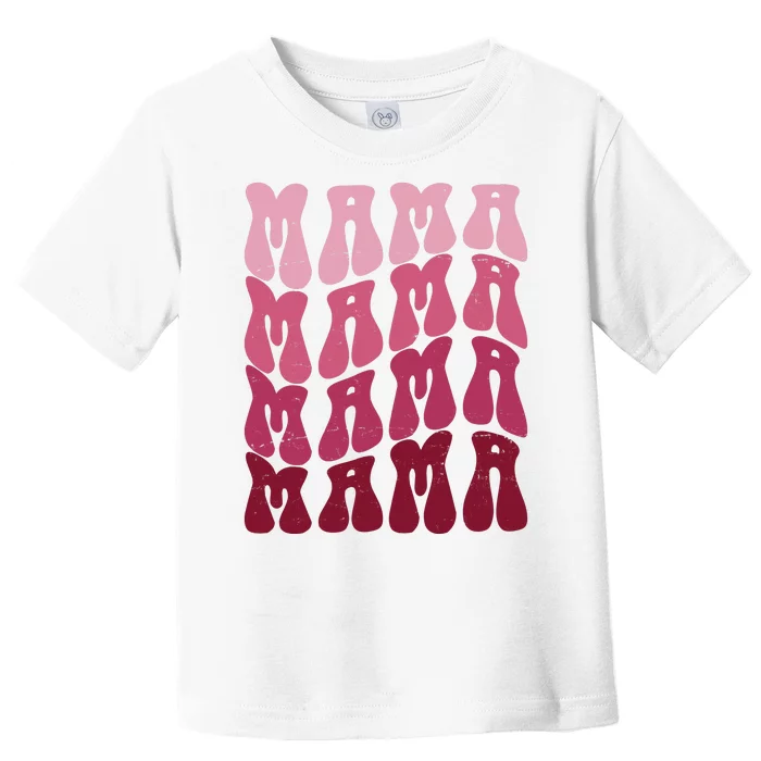 Mama Pink Hippie Retro Toddler T-Shirt