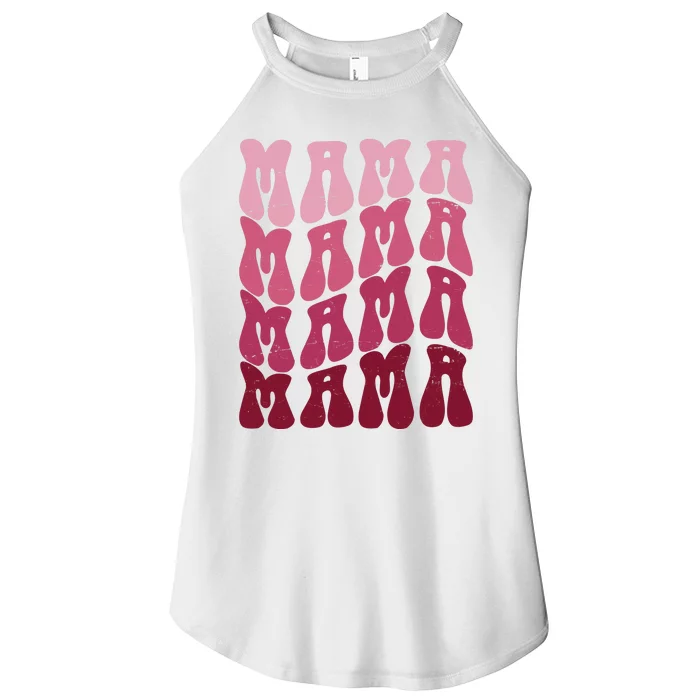 Mama Pink Hippie Retro Women’s Perfect Tri Rocker Tank