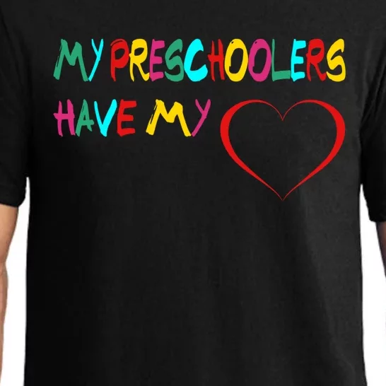 My Preschoolers Have My Heart Preschool Valentine's Day Great Gift Pajama Set