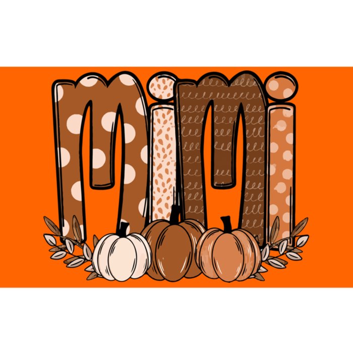 Mimi Pumpkin Halloween Thanksgiving Grandma Fall Leaves Bumper Sticker