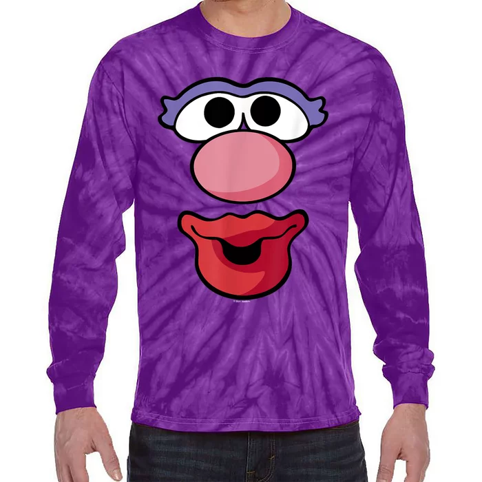 Mr. Potato Head Halloween Mrs. Potato Head Big Face Tie-Dye Long Sleeve Shirt