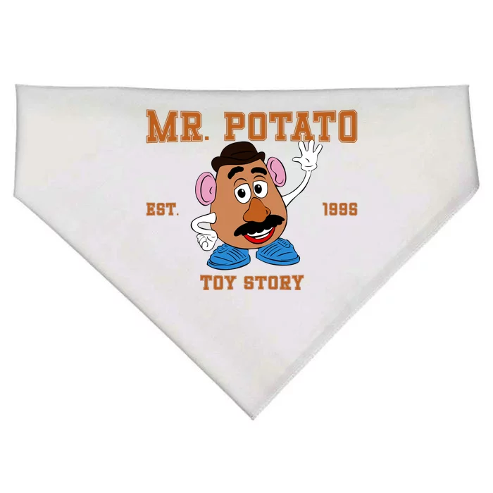 Mr Potato Head Est 1995 Toy Head Thanksgiving Matching With Her USA-Made Doggie Bandana