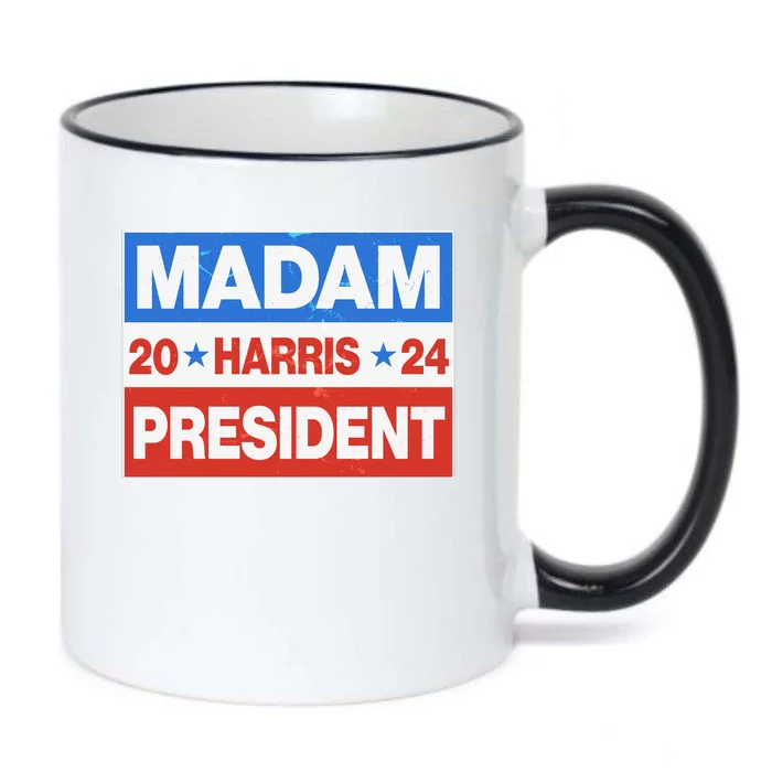 Madam President Harris Vote Kamala Harris 2024 Election Black Color Changing Mug