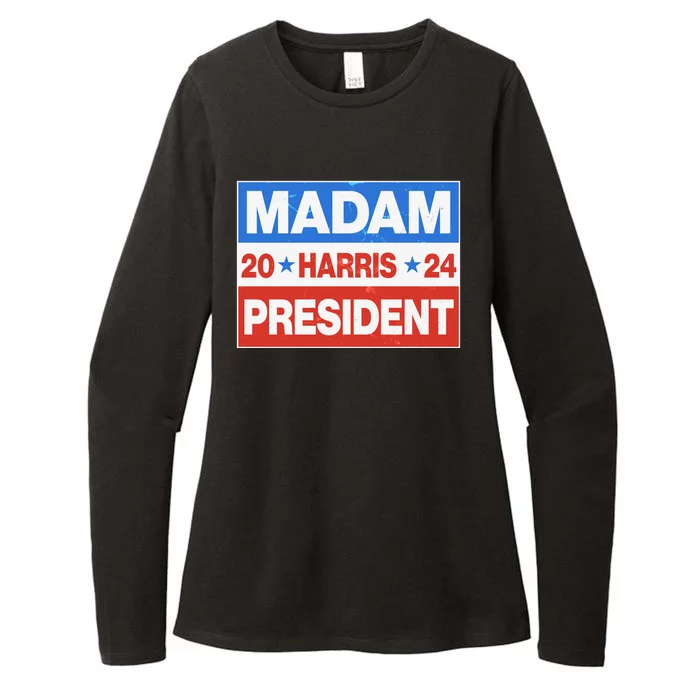 Madam President Harris Vote Kamala Harris 2024 Election Womens CVC Long Sleeve Shirt