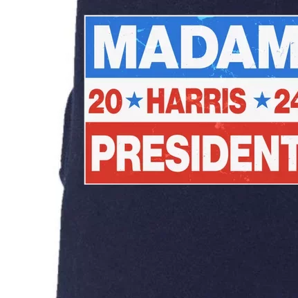 Madam President Harris Vote Kamala Harris 2024 Election Doggie 3-End Fleece Hoodie