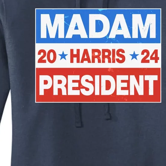 Madam President Harris Vote Kamala Harris 2024 Election Women's Pullover Hoodie