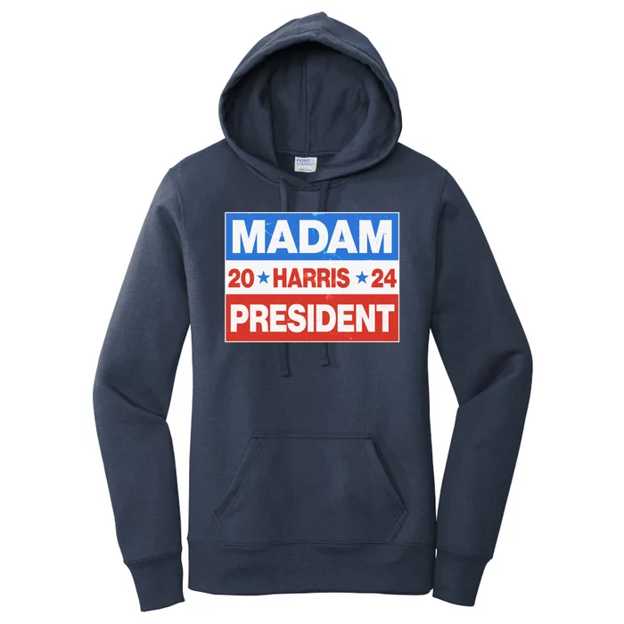 Madam President Harris Vote Kamala Harris 2024 Election Women's Pullover Hoodie