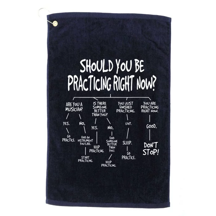 Music Practice Instrument Algorithm Funny Christmas Gift Platinum Collection Golf Towel