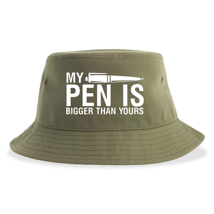 My Pen Is Bigger Than Yours Sustainable Bucket Hat