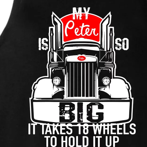 My Peter Is So Big Truck Driver Ladies Tri-Blend Wicking Tank