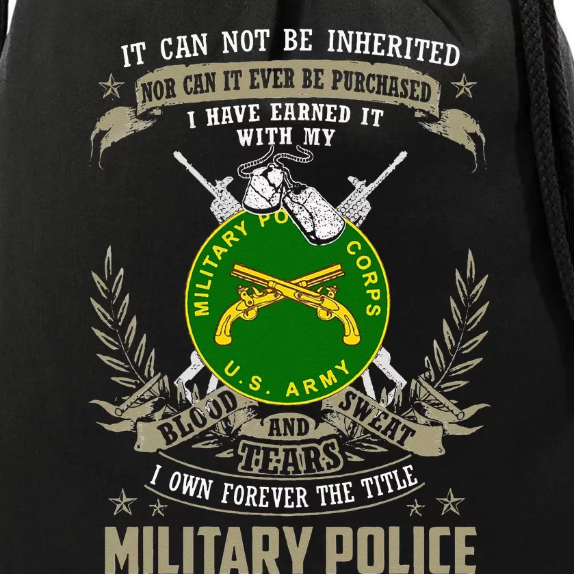 Military Police  It Can Not Be Inherited Or Purchase Drawstring Bag