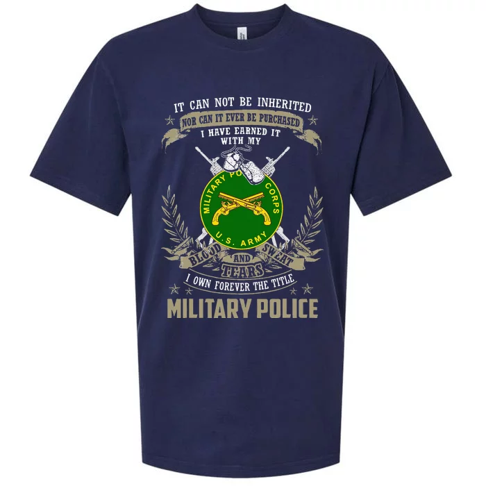 Military Police  It Can Not Be Inherited Or Purchase Sueded Cloud Jersey T-Shirt