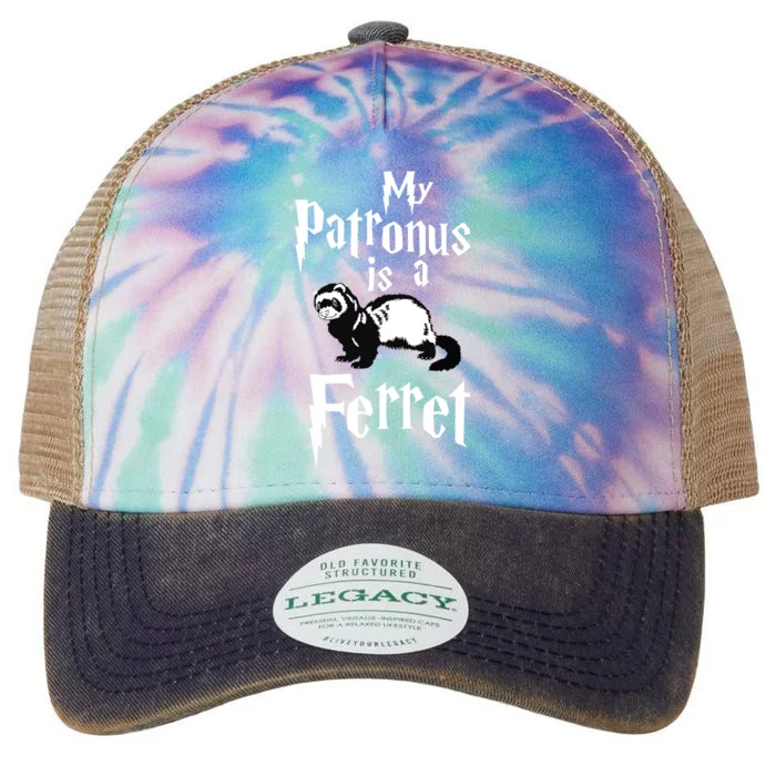 My Patronus Is Ferret Funny Gift Tee Women Men Legacy Tie Dye Trucker Hat