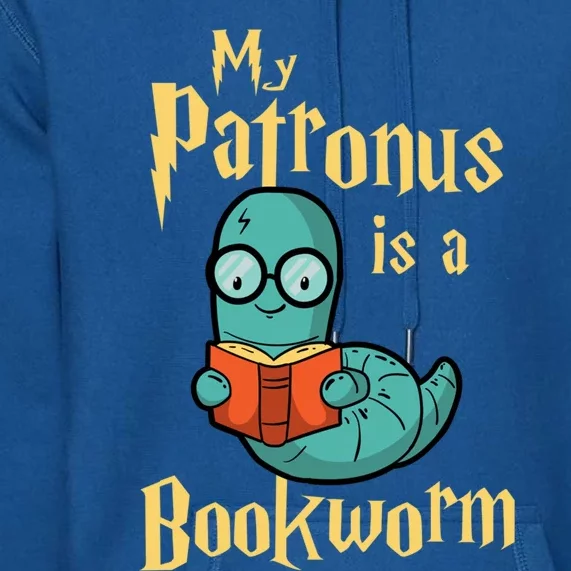 My Patronus Is A Bookworm Gift Funny Book Lover Gift And Reading Great Gift Premium Hoodie