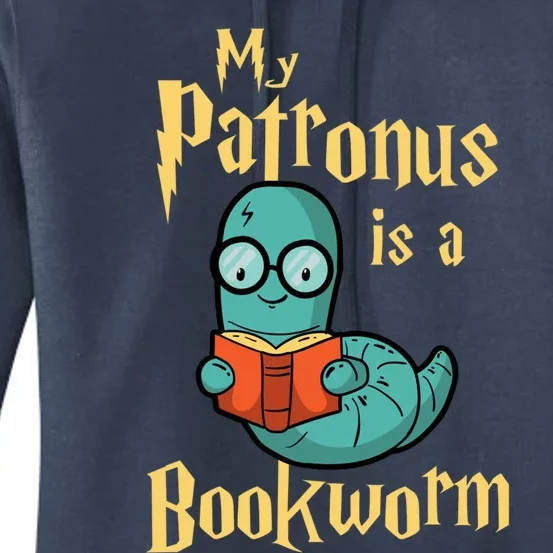 My Patronus Is A Bookworm Gift Funny Book Lover Gift And Reading Great Gift Women's Pullover Hoodie