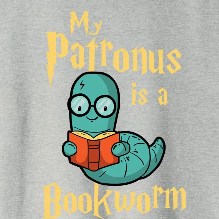 My Patronus Is A Bookworm Gift Funny Book Lover Gift And Reading Great Gift Women's Crop Top Tee