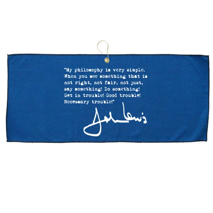 My Philosophy Is Very Simple Motivation Large Microfiber Waffle Golf Towel